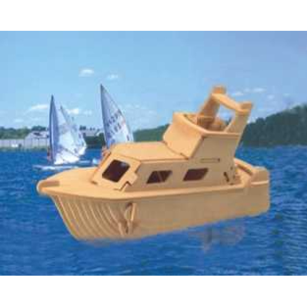Woodcraft Dřevěné 3D puzzle jachta