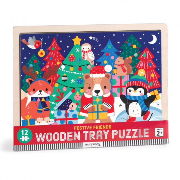 Mudpuppy Puzzle Vánoce 12 dílků