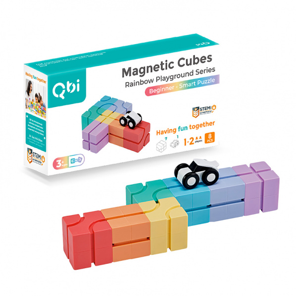 Qbi 131 Smart Puzzle – kreatívna magnetická stavebnica s autíčkami Qbi 131 Smart Puzzle – kreatívna magnetická stavebnica s autíčkami