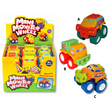 HM Studio Autíčka Monster – 3 druhy