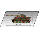 COBI 2807 Nemecký tank PzKpfw VI TIGER č. 114