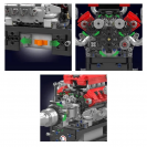 Mould King 10204 Automobilový 8-valcový motor FE V12