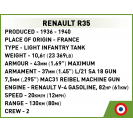 COBI 2740 Renault R35,Valentine IX, Panzer I,1:35, 595 k