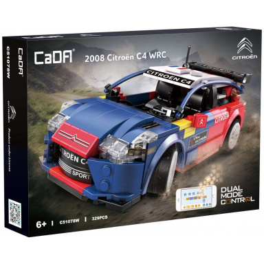CaDA C51078W Športový automobil Citroen C4 WRC na diaľkové ovládanie