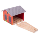 Bigjigs Rail Tehlové depo pre dvoch vláčikov