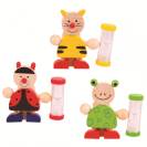 Bigjigs Toys Stojanček na kefku s presýpacími hodinami 1ks Žabka