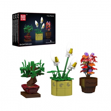 Mould King 24117 Mini kvety v črepníku – Kala, Bonsaj, Kvet radosti
