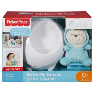 Fisher Price Projektor s motýlím kamarátom pre pokojné sny