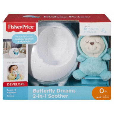 Fisher Price Projektor s motýlím kamarátom pre pokojné sny