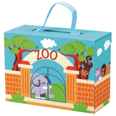 Bino Cestovný kufrík so zvieratkami – ZOO