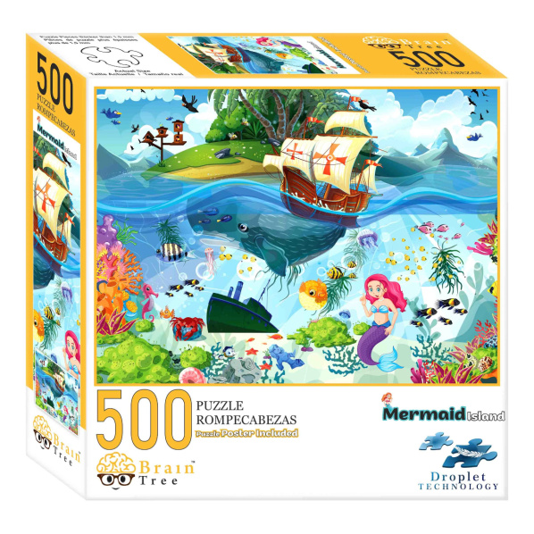 Brain Tree Puzzle Mořská víla 500 dílků Brain Tree Puzzle Mořská víla 500 dílků
