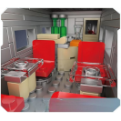 Mould King 12018 Americká dieselová lokomotíva EMD F7 s vagónom R/C