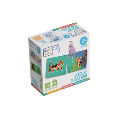Betexa KukiKuk - Vééľké puzzle duo Kde bývajú zvieratká