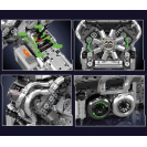 Mould King 10201 Automobilový 16-valcový motor BUG W16 s převodovkou