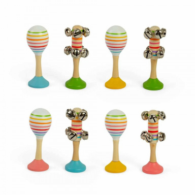 Bigjigs Toys Sada Rumba koule a rolničky
