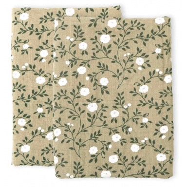 A Little Lovely Company - Mušelínové plenky, blossom - dark sage