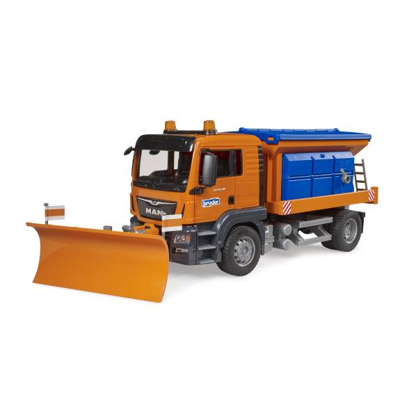 Bruder 3785 MAN TGS silničářské auto, zimní údržba, s radlicí Bruder 3785 MAN TGS silničářské auto, zimní údržba, s radlicí