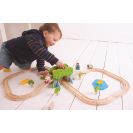 Bigjigs Rail Drevená vláčikodráha farma