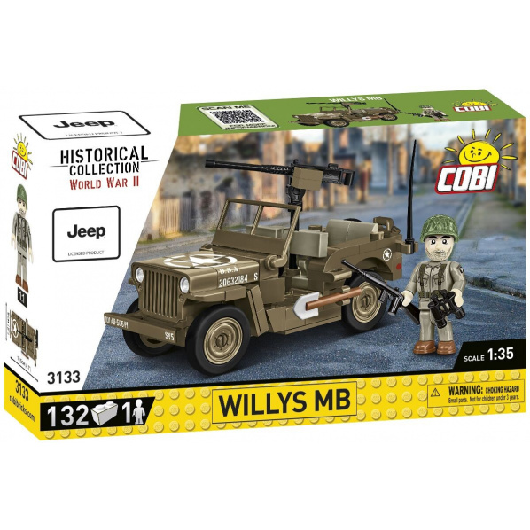 COBI 3133 Willys MB, 1:35, 132 k, 1 f COBI 3133 Willys MB, 1:35, 132 k, 1 f