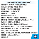 COBI 5752 Americký bombardér Grumman TBF Avenger
