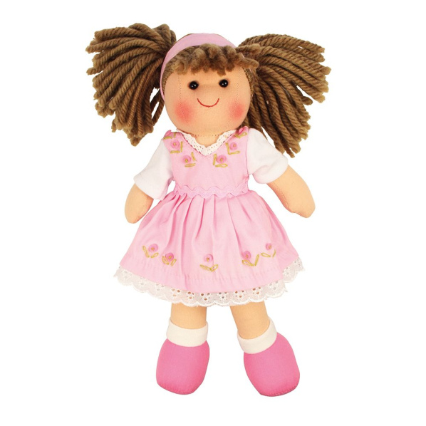 Bigjigs Toys – Látková bábika Rose 28 cm Bigjigs Toys – Látková bábika Rose 28 cm