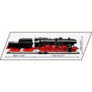 COBI 6287 Nemecká parná lokomotíva a návestidlo DR BR 52