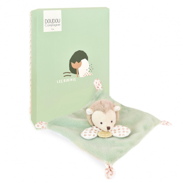Doudou Plyšový muchláček zelený Ježek 19 cm Doudou Plyšový muchláček zelený Ježek 19 cm