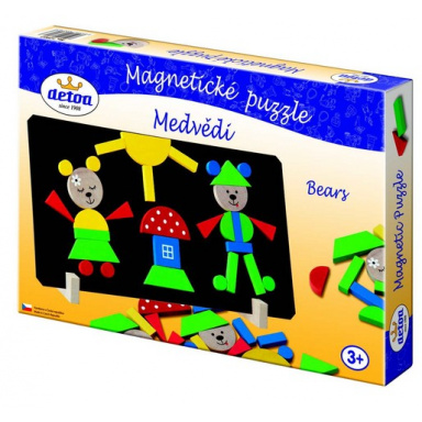 Detoa Magnetické puzzle medvede