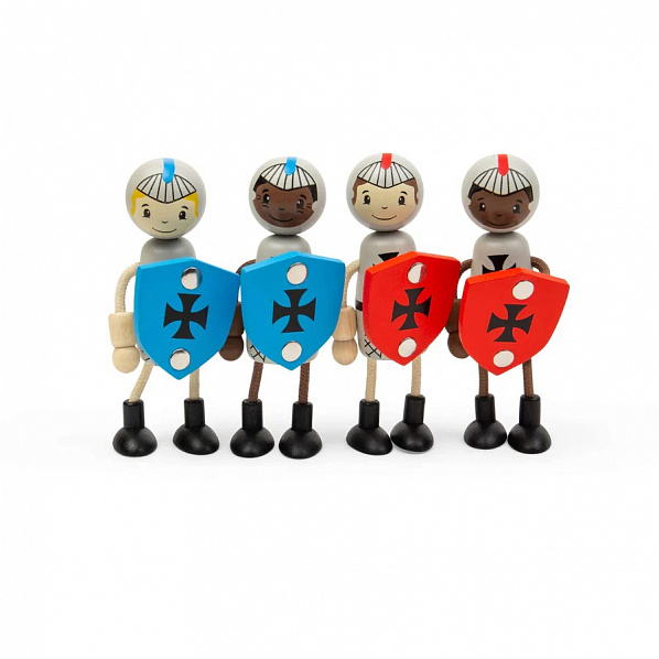Bigjigs Toys Sada dřevěných postaviček Středověcí rytíři Bigjigs Toys Sada dřevěných postaviček Středověcí rytíři