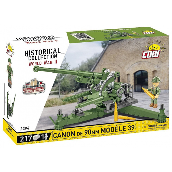COBI 2294 Francúzsky protilietadlový kanón Modele 39 COBI 2294 Francúzsky protilietadlový kanón Modele 39