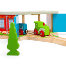 Bigjigs Rail Trojité depo s bránou