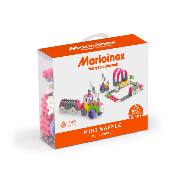 Marioinex MINI WAFLE – 140 ks Konštruktér (dievčatá)