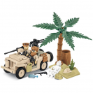 COBI 2298 Americký terénny automobil Jeep Willys MB - SAS