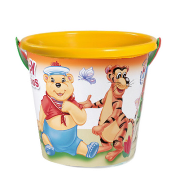 Androni Vedierko medvedík a tigrík – priemer 19 cm - žltá