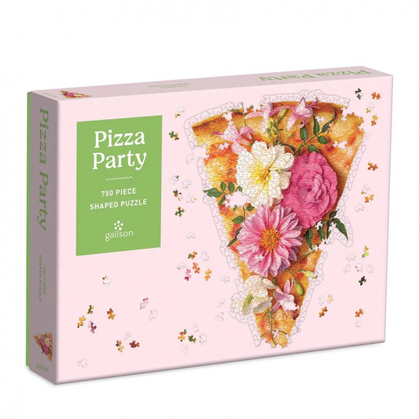 Galison Puzzle Pizza párty 750 dílků Galison Puzzle Pizza párty 750 dílků
