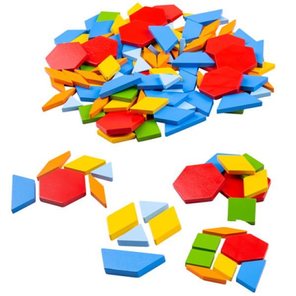 Bigjigs Toys Dřevěná barevná mozaika Bigjigs Toys Dřevěná barevná mozaika