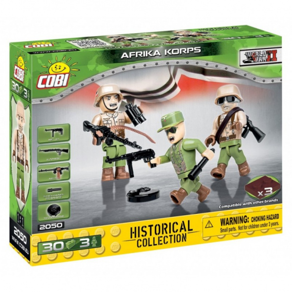 Cobi 2050_PO 3 figúrky s doplnkami Afrika Korps Cobi 2050_PO 3 figúrky s doplnkami Afrika Korps