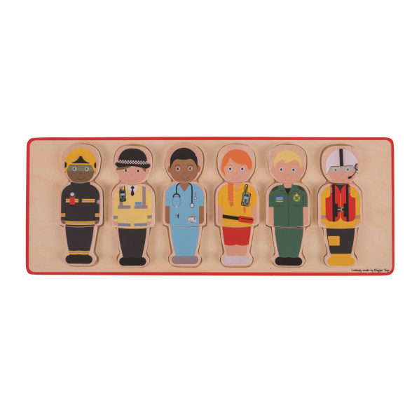 Bigjigs Toys Vkládací puzzle záchranářský tým Bigjigs Toys Vkládací puzzle záchranářský tým