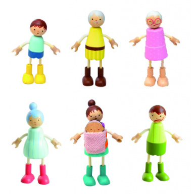 2Kids Toys Panenky do domečku Rodina