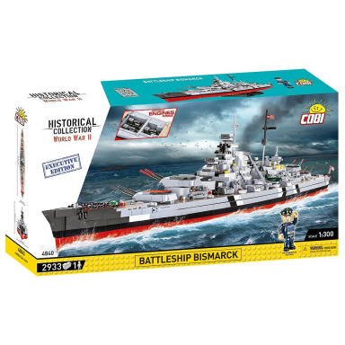 Cobi 4840 Nemecká bojová loď Bismarck - Executive Edition WW II