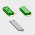 Marioinex Didaktická doska s tehlami - 7 ks