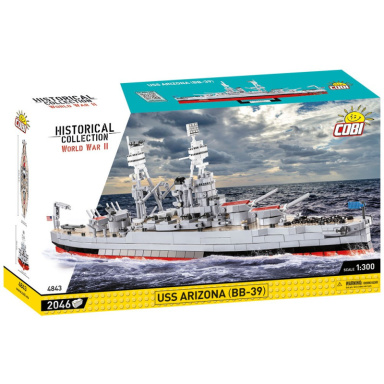 Cobi 4843 Bojová loď USS Arizona BB-39