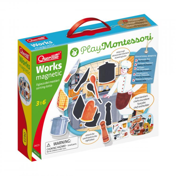Quercetti 00623 Works Magnetic sorting lotto Quercetti 00623 Works Magnetic sorting lotto