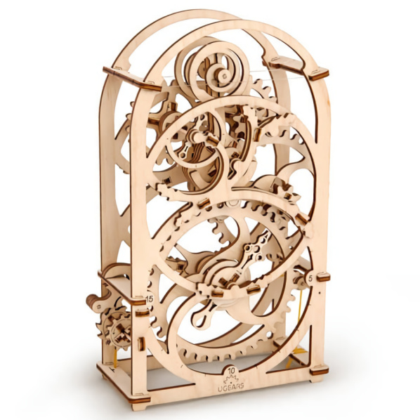 Ugears 3D dřevěné mechanické puzzle Hodinový strojek Ugears 3D dřevěné mechanické puzzle Hodinový strojek