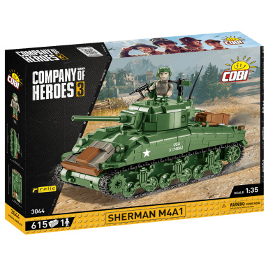 Cobi 3044 Americký tank Sherman M4A1 - Company of Heroes. 