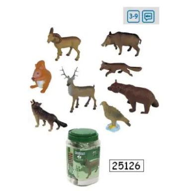 Miniland FOREST ANIMALS 8 UTS
