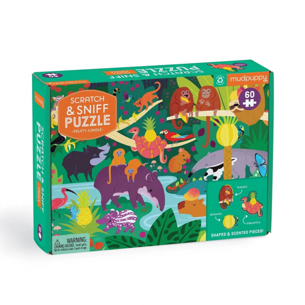 Mudpuppy Puzzle Ovocná džungle s vůní 60 dílků Mudpuppy Puzzle Ovocná džungle s vůní 60 dílků