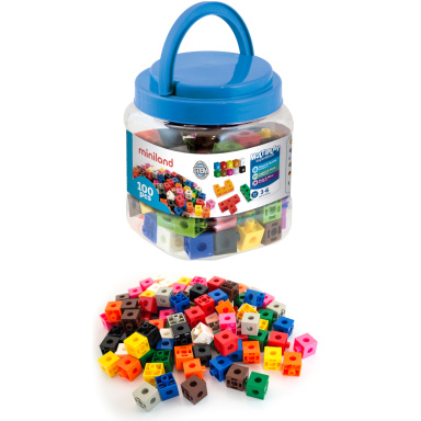 Miniland CUBES 2 CM 100 PIECES 