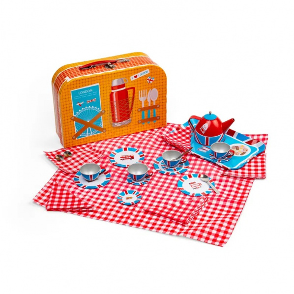 Bigjigs Toys Čajová sada v kufříku Londýn
