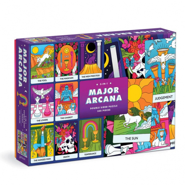 Galison Oboustranné puzzle Major Arcana 500 dílků Galison Oboustranné puzzle Major Arcana 500 dílků